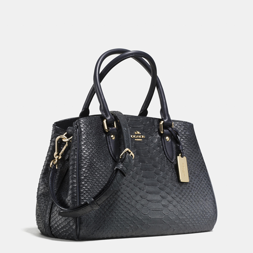 Coach Outlet Mini Empire Carryall In Stamped Snakeskin Leather